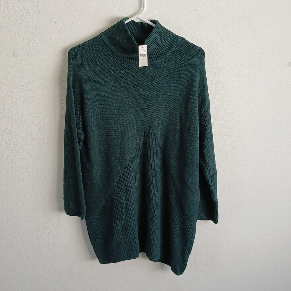Talbots Mixed Stitch Mockneck Sweater